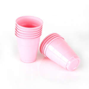 플라스틱 컵(소)핑크