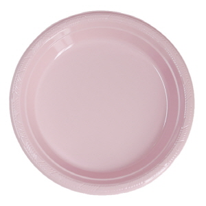플라스틱 접시(중)핑크