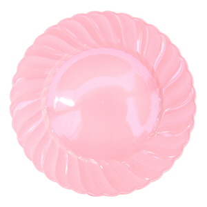 플라스틱파티접시 사이드23cm 핑크(6개입)