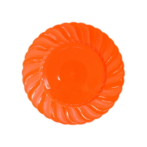 플라스틱파티접시 사이드19cm 오렌지(6개입)